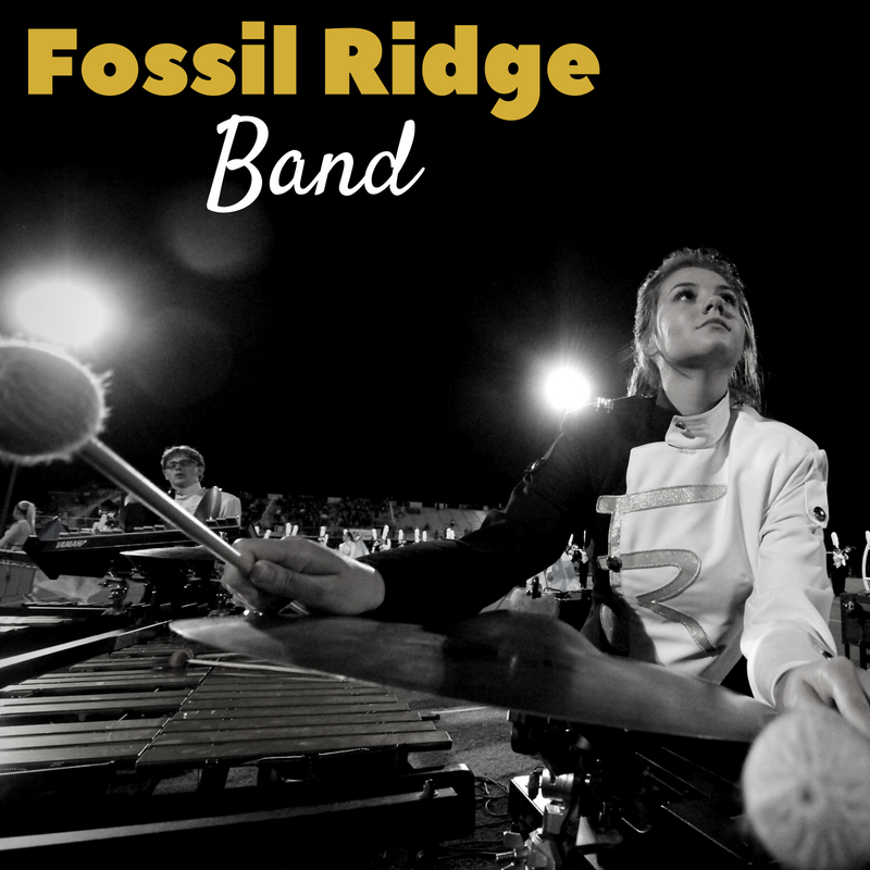 fossil ridge band girl playing instrument with a mallet
